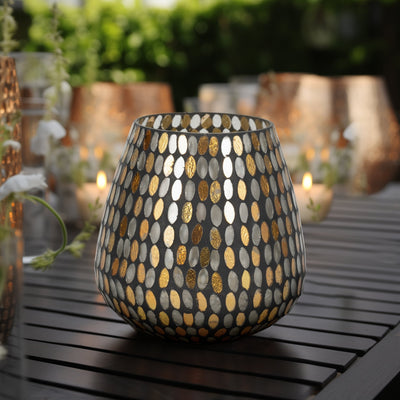 GLASS, 8"H VOTIVE HOLDER, COPPER - Al Rugaib Furniture