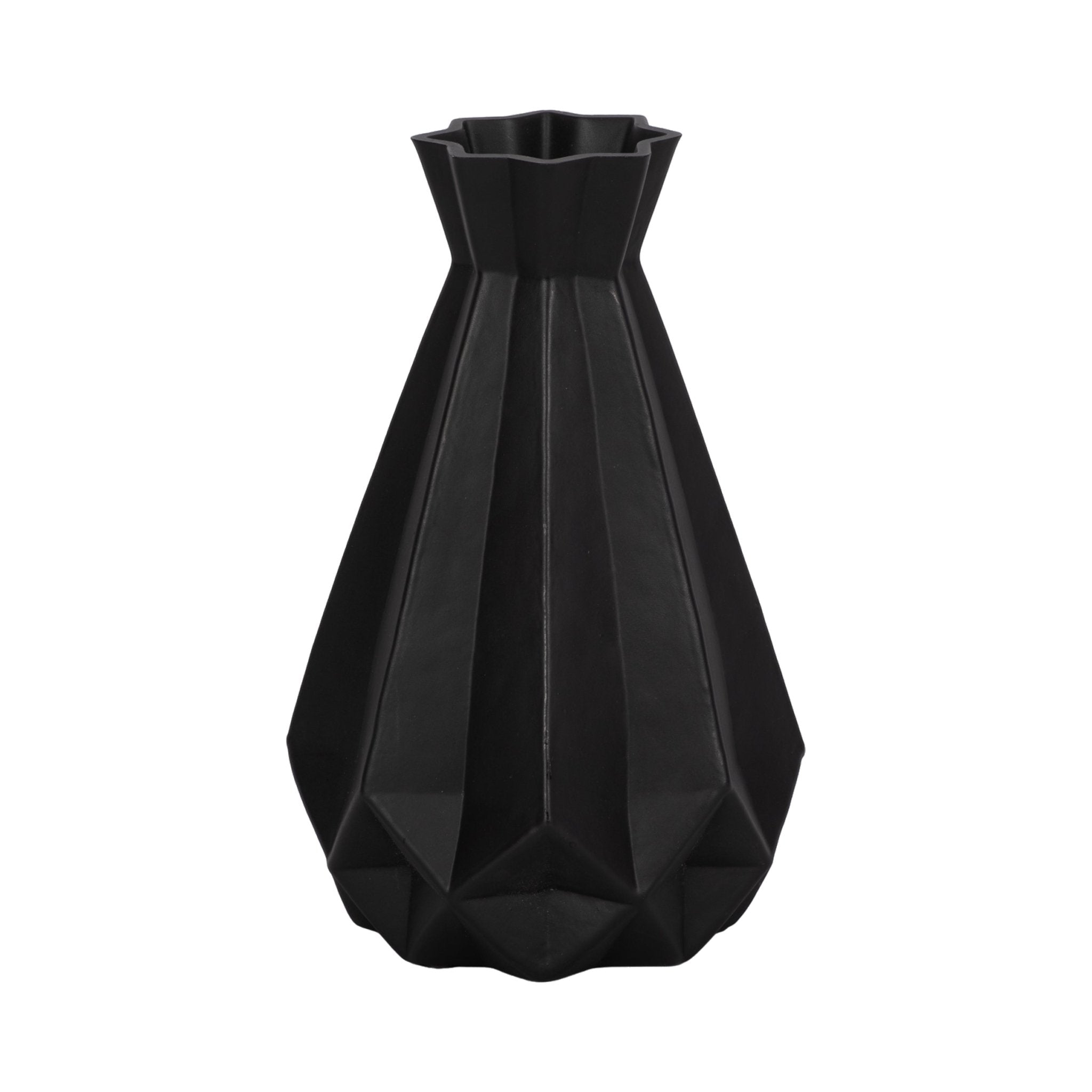 GLASS, 9"H CLASSIC VASE, BLACK Vases and Jars| Sagebrook Home