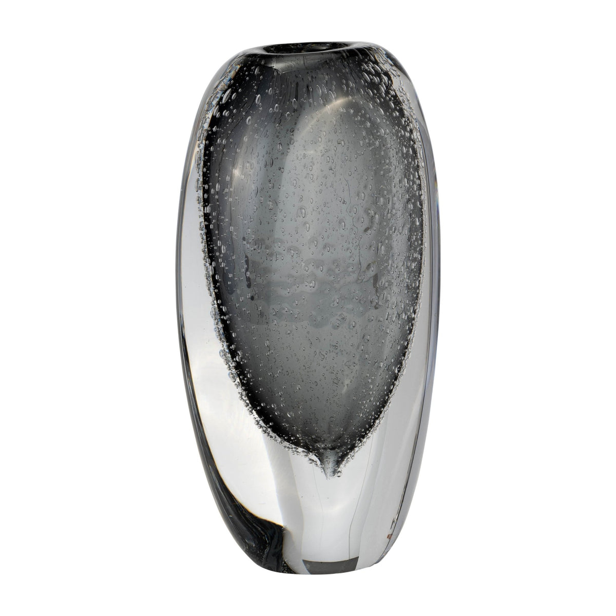 GLASS, 9"H ELLIPSE VASE, SMOKE Vases and Jars| Sagebrook Home