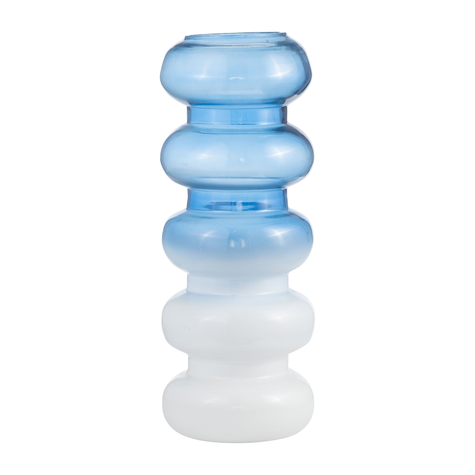 GLASS, ACCORDION VASE, BLUE Vases and Jars| Sagebrook Home