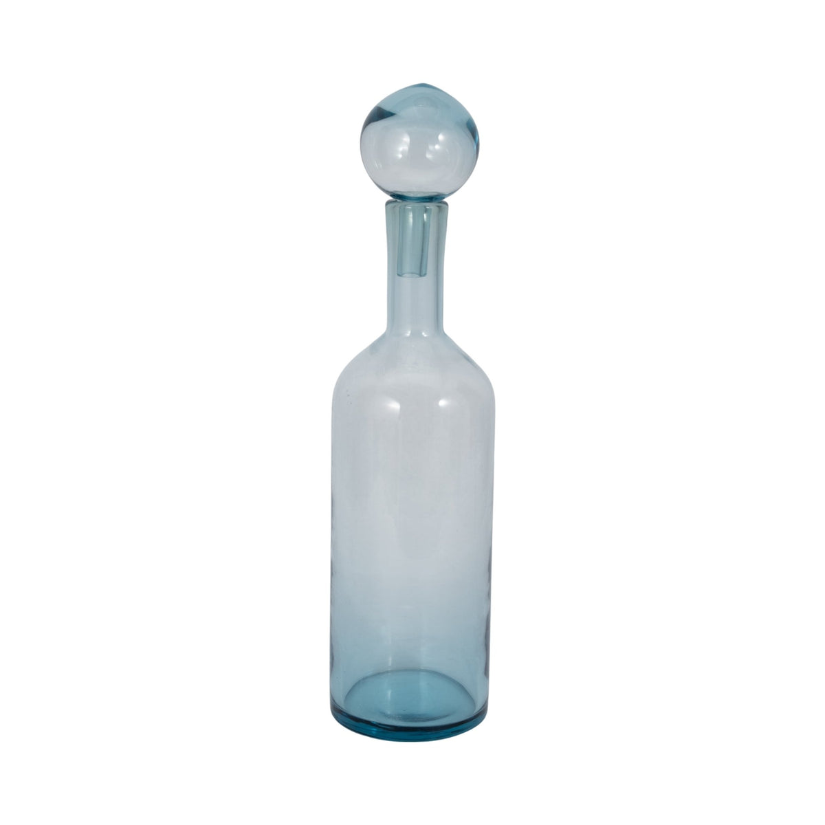 Glass Bottle With Stopper, Light Blue Vases and Jars| Sagebrook Home