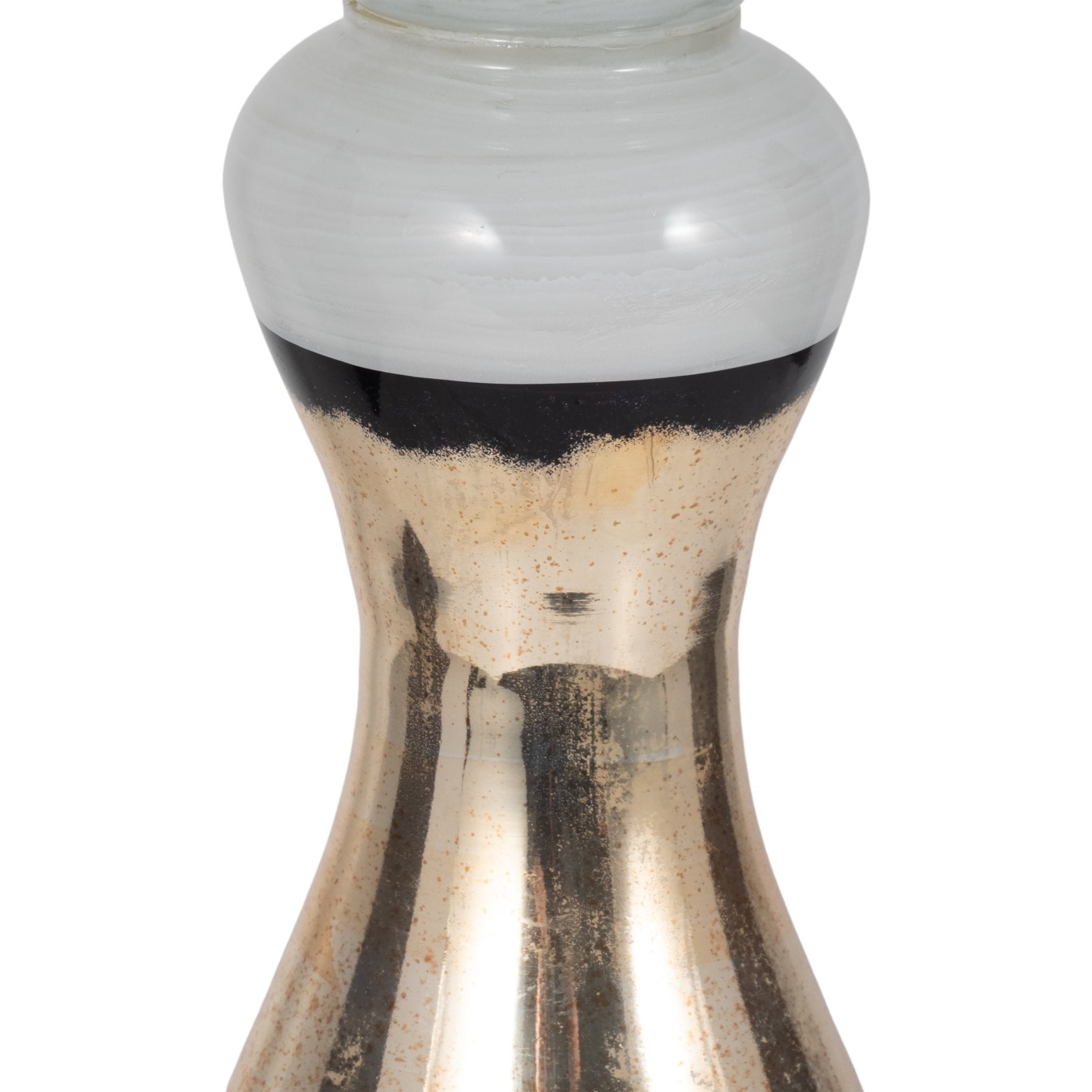 GLASS, 23" CANDLE HOLDER, WHITE Candle Holders| Sagebrook Home