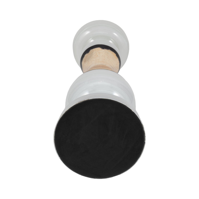 GLASS, CANDLE HOLDER, WHITE - Al Rugaib Furniture