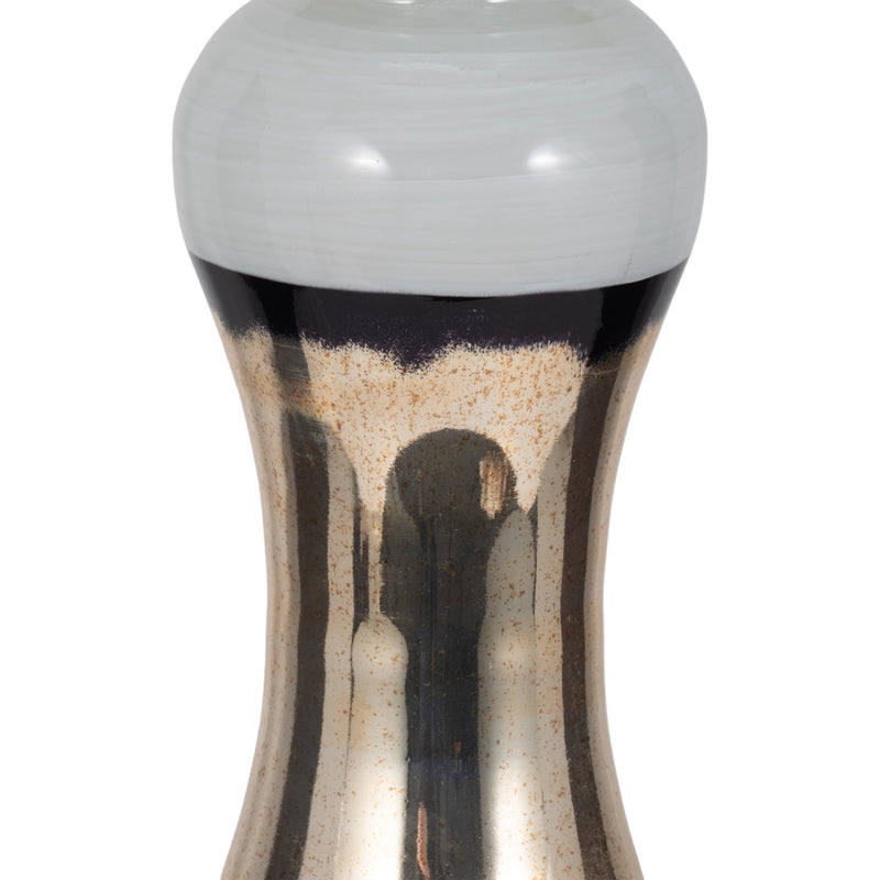 GLASS, CANDLE HOLDER, WHITE - Al Rugaib Furniture