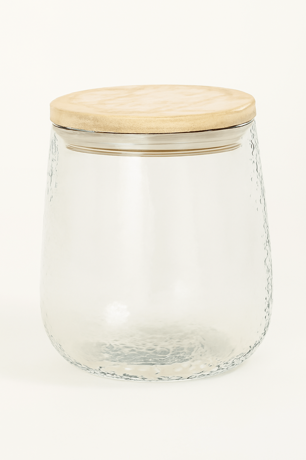 GLASS CANISTER W/WDN LID Vases and Jars| Roots Furniture