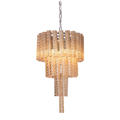 GLASS CHANDELIER 6 LIGHTS - Al Rugaib Furniture