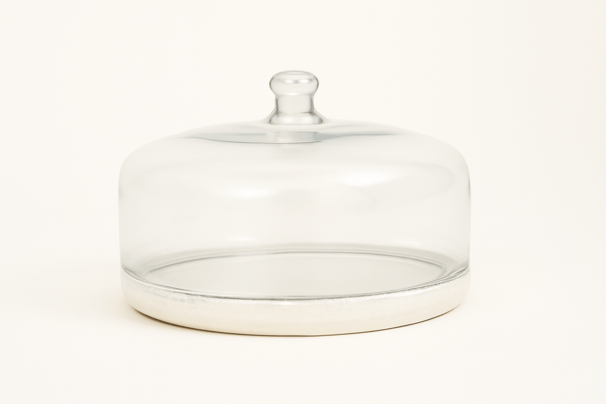 GLASS CLOCH W/MARBLE BASE Tray| Roots Furniture
