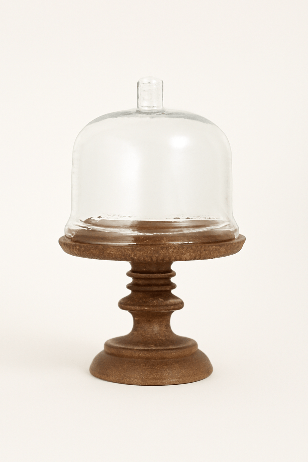GLASS CLOCH W/WDN BASE Tray| Roots Furniture