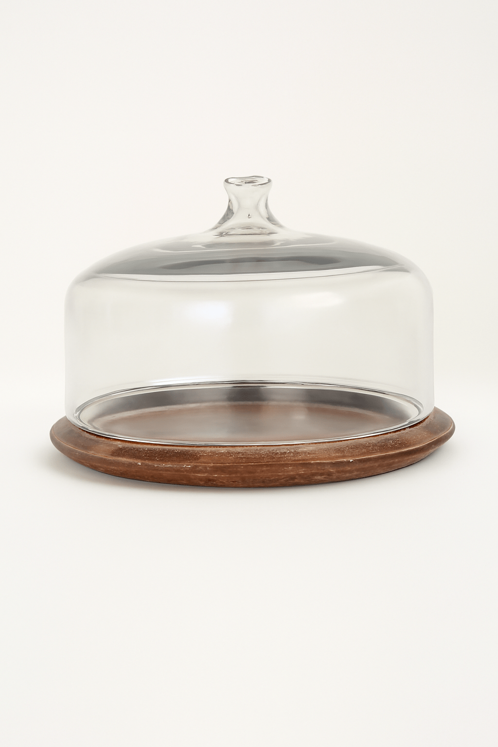 GLASS CLOCH W/WDN BASE Tray| Roots Furniture