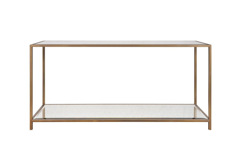 Glass Elegance Gold Console - Al Rugaib Furniture