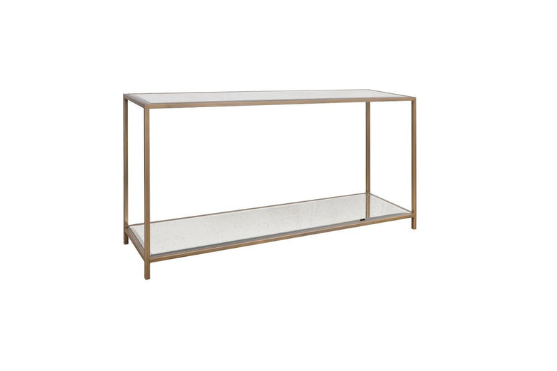 Glass Elegance Gold Console - Al Rugaib Furniture
