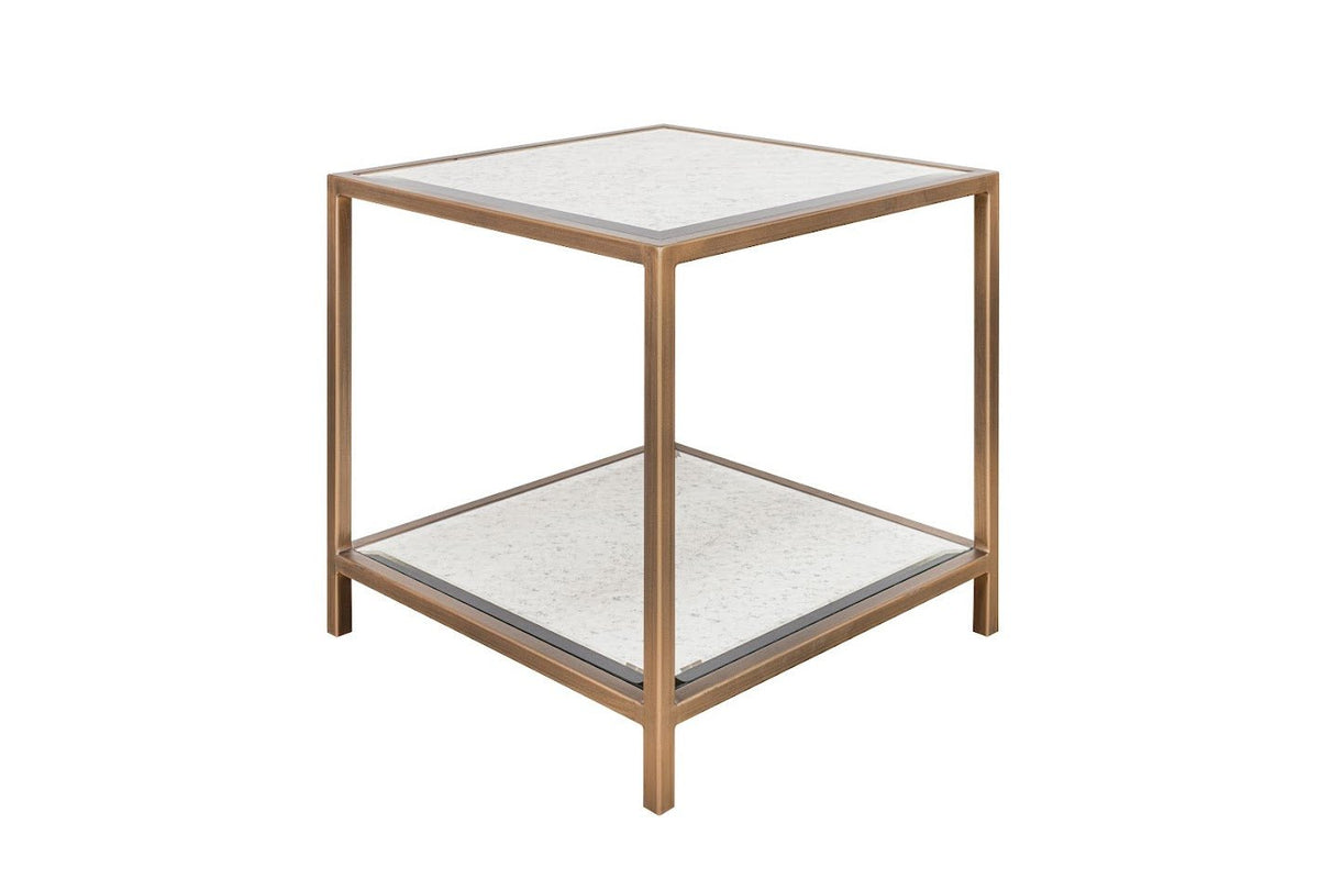 Glass Elegance Gold Side table Accent & End Tables| Roots Furniture
