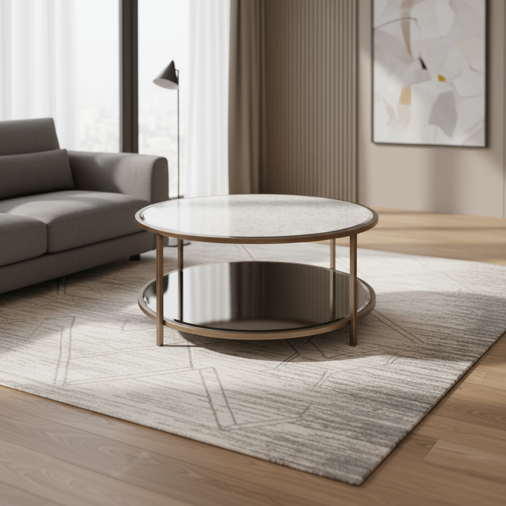 Glass Elegance Round Coffe table Coffee Tables| Roots Furniture