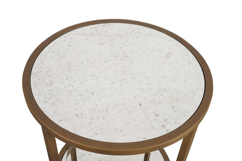 Glass Elegance Round Side table - Al Rugaib Furniture