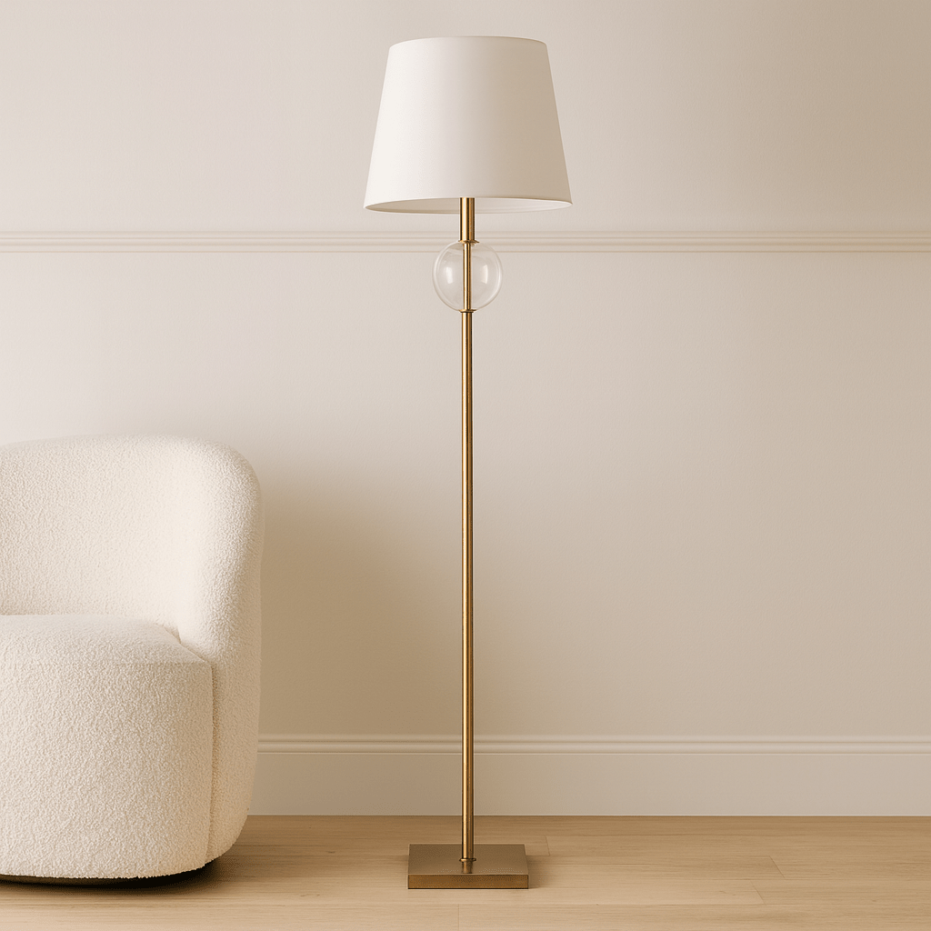 GLASS FLOOR LAMP Floor lamps| Sagebrook Home