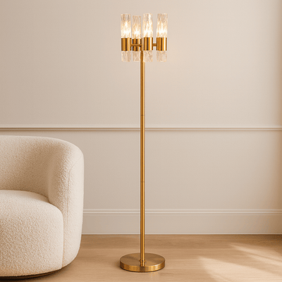 GLASS FLOOR LAMP - Al Rugaib Furniture