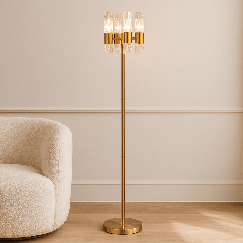 GLASS FLOOR LAMP - Al Rugaib Furniture
