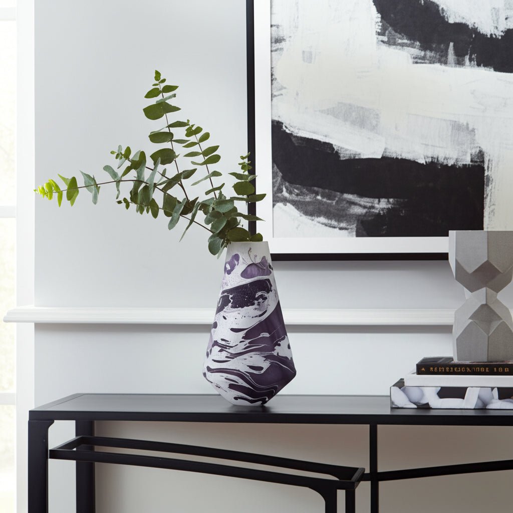 GLASS, FOG SHADOW VASE, WHITE Vases and Jars| Sagebrook Home