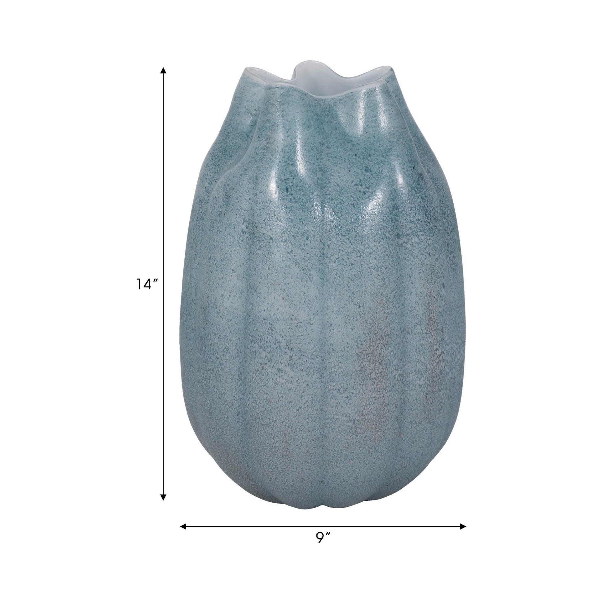 Glass Sea Urchin Vase, Blue Vases and Jars| Sagebrook Home