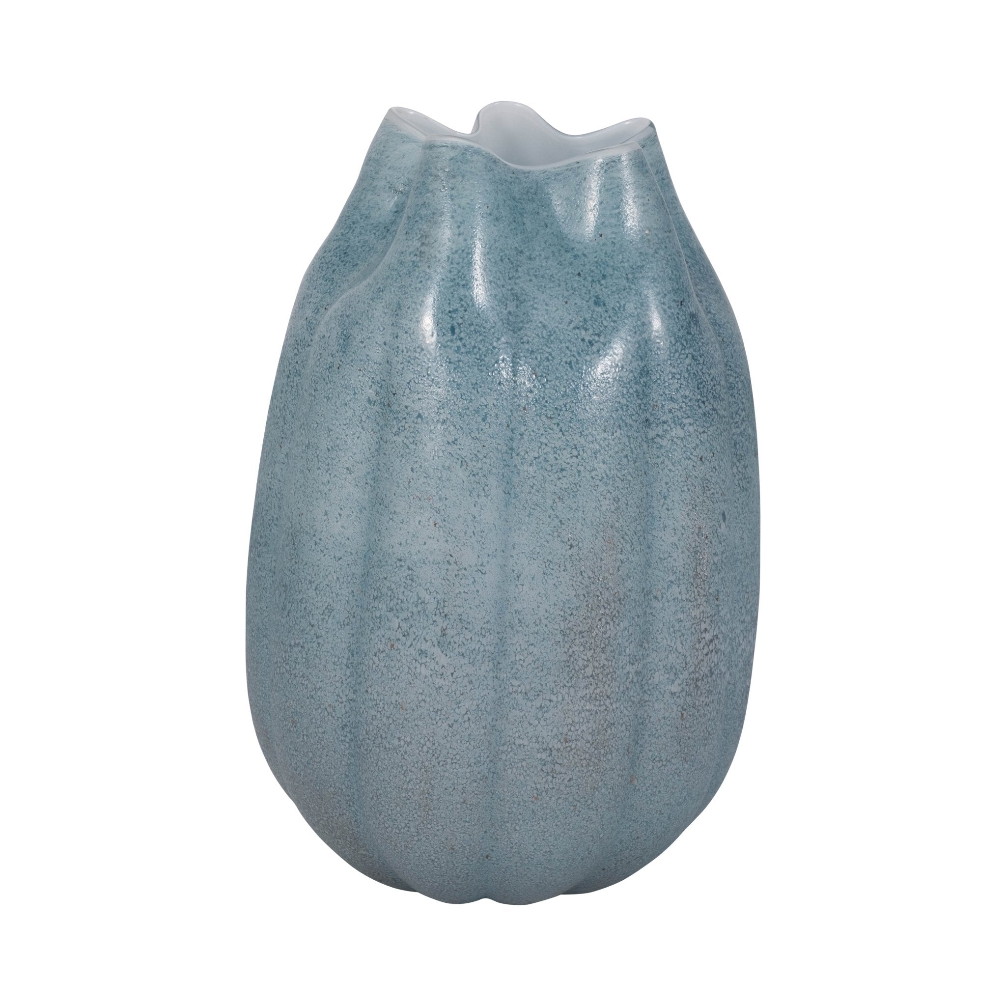 Glass Sea Urchin Vase, Blue Vases and Jars| Sagebrook Home