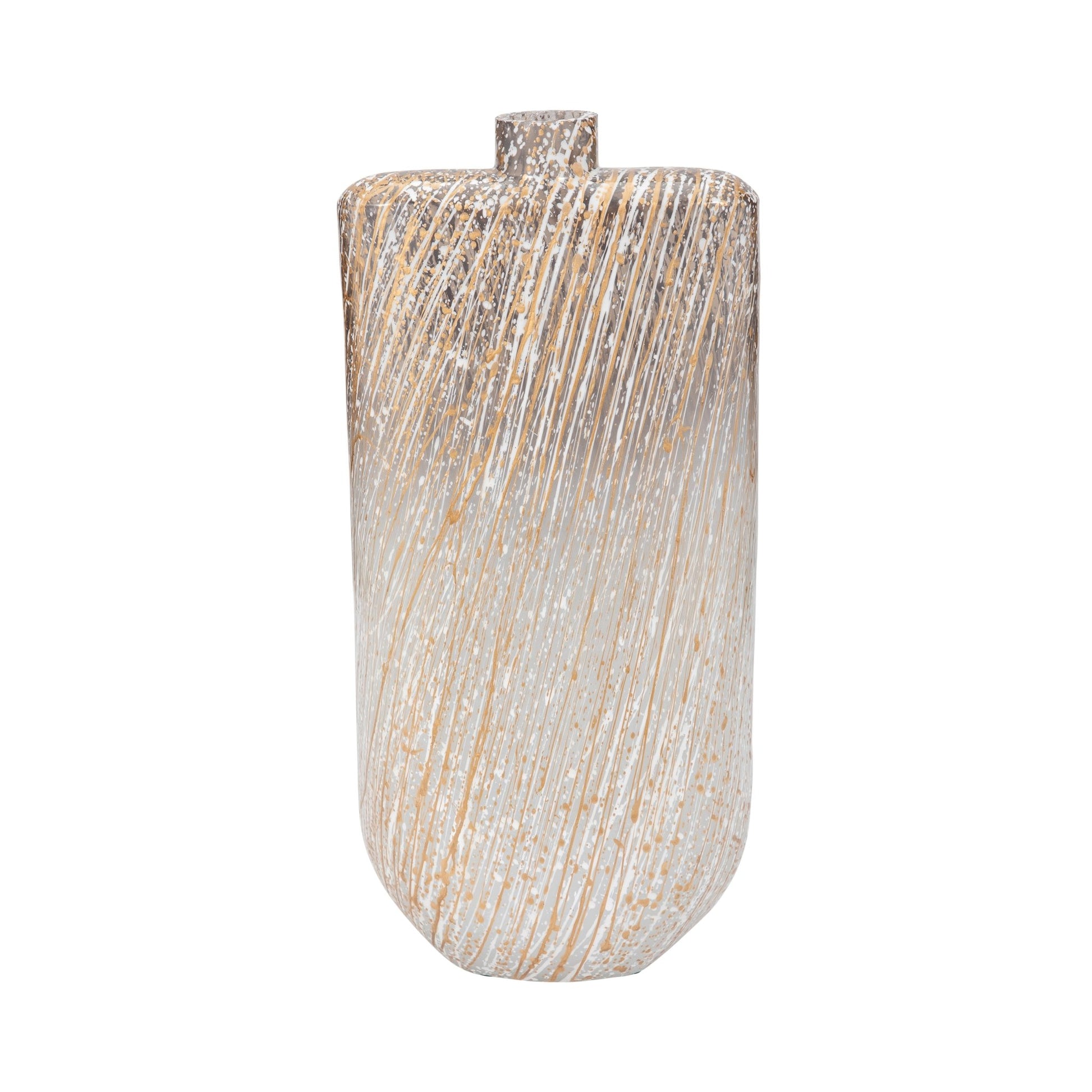 GLASS, STRIPED STAINED VASE,MULTI Vases and Jars| Sagebrook Home