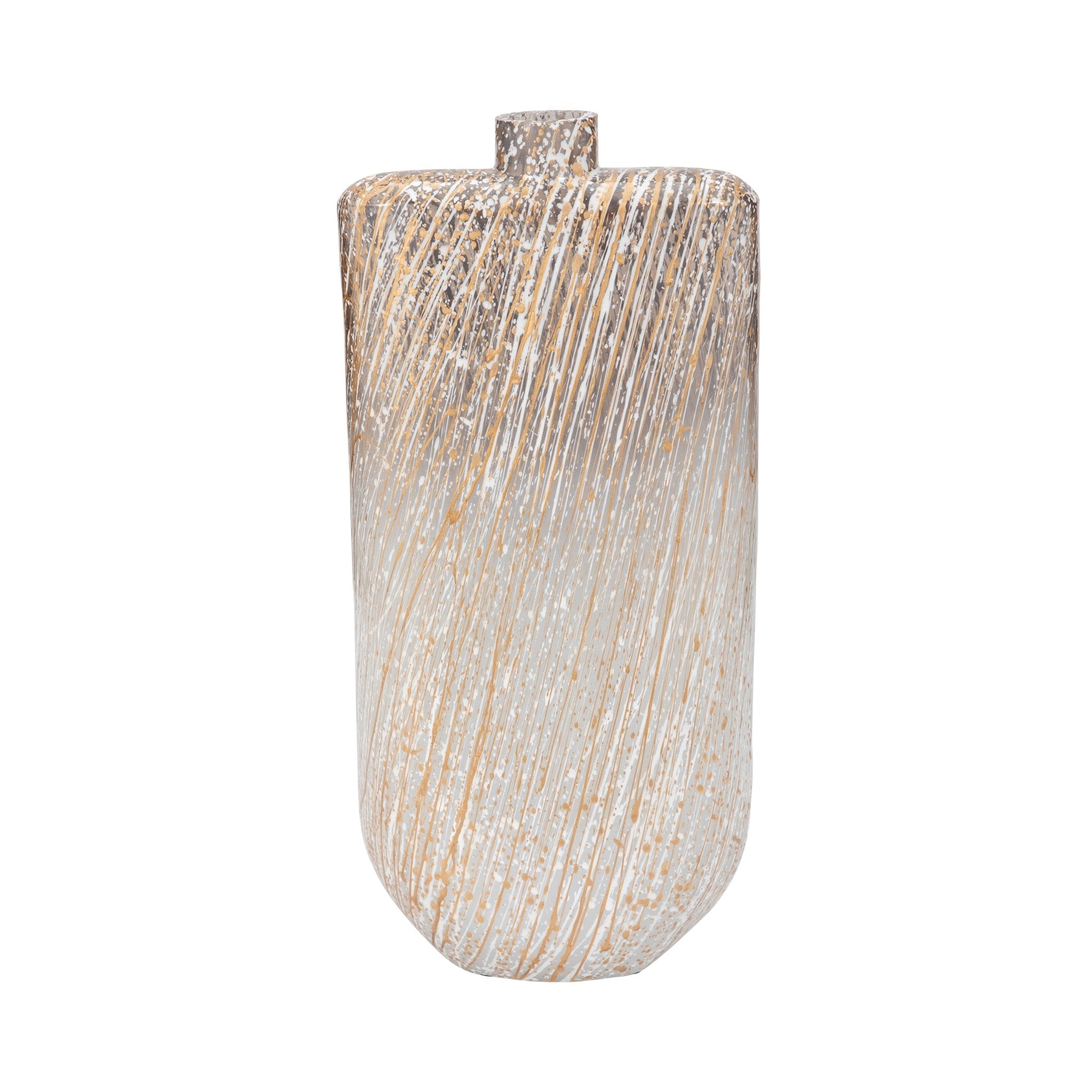 GLASS, STRIPED STAINED VASE,MULTI Vases and Jars| Sagebrook Home