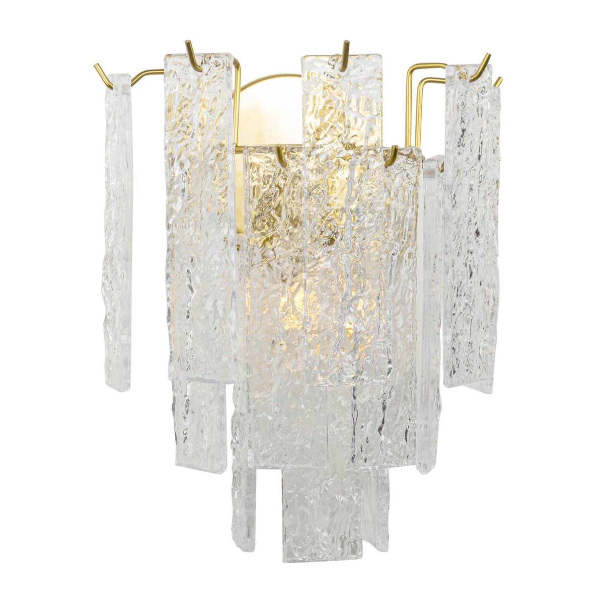GLASS STRIPS 6 LIGHT CHANDELIER chandeliers| Sagebrook Home