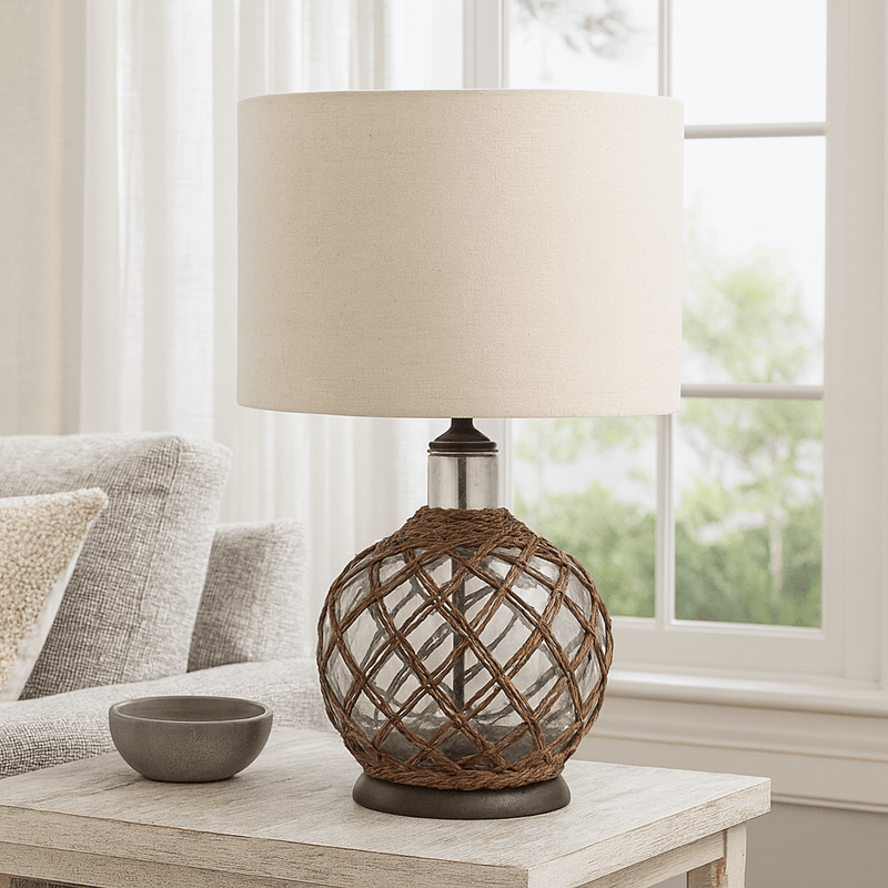 GLASS TABLE LAMP - Al Rugaib Furniture