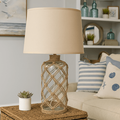 GLASS TABLE LAMP - Al Rugaib Furniture