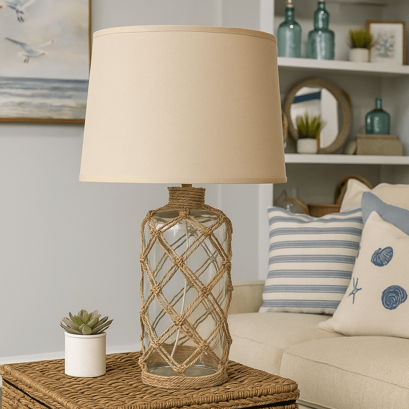 GLASS TABLE LAMP - Al Rugaib Furniture