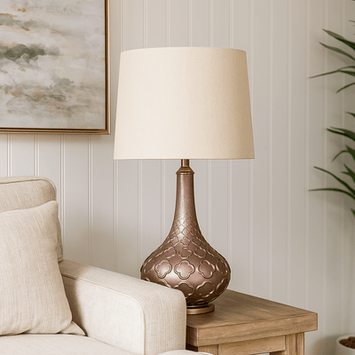 GLASS TABLE LAMP - Al Rugaib Furniture