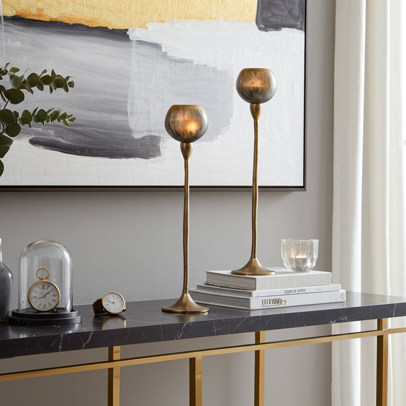 GLASS, TEALIGHT HOLDER, WICKHOM GRAY - Al Rugaib Furniture