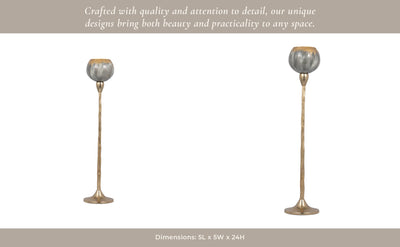 GLASS, TEALIGHT HOLDER, WICKHOM GRAY - Al Rugaib Furniture