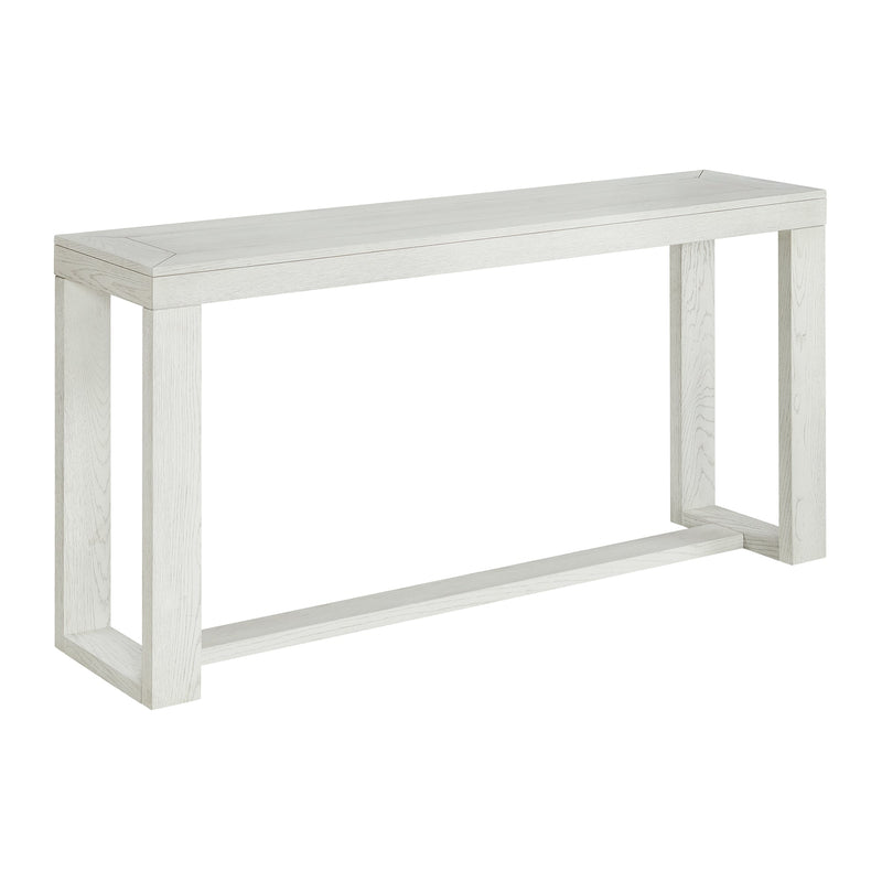 Glass Top Dark Brown Sofa Table - Al Rugaib Furniture