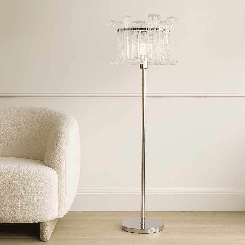 GLASS UMBRELLA FLOOR LAMP - Al Rugaib Furniture