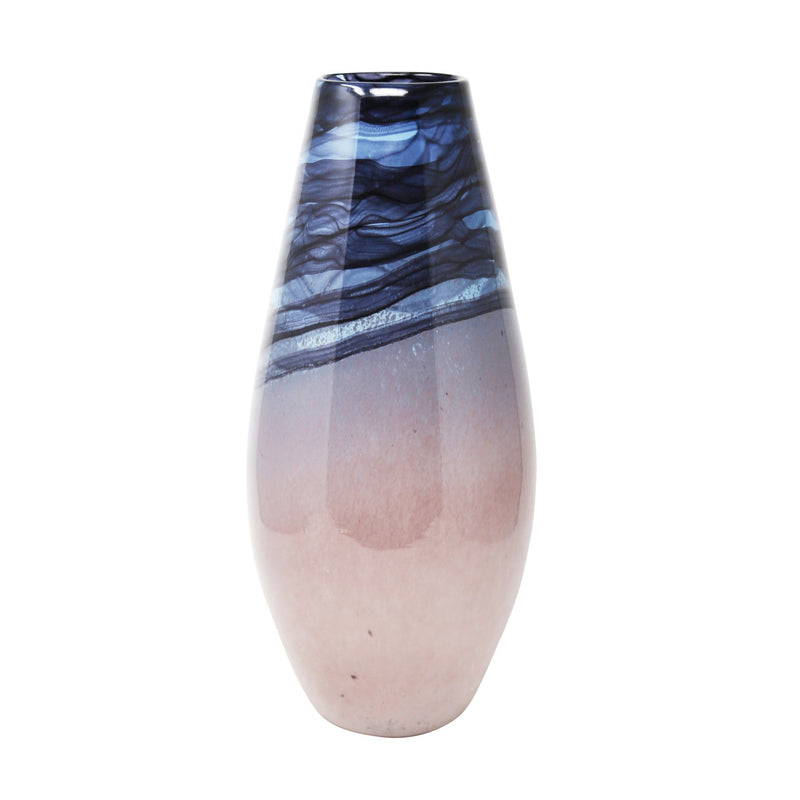 GLASS VASE 20", MULTI - Al Rugaib Furniture