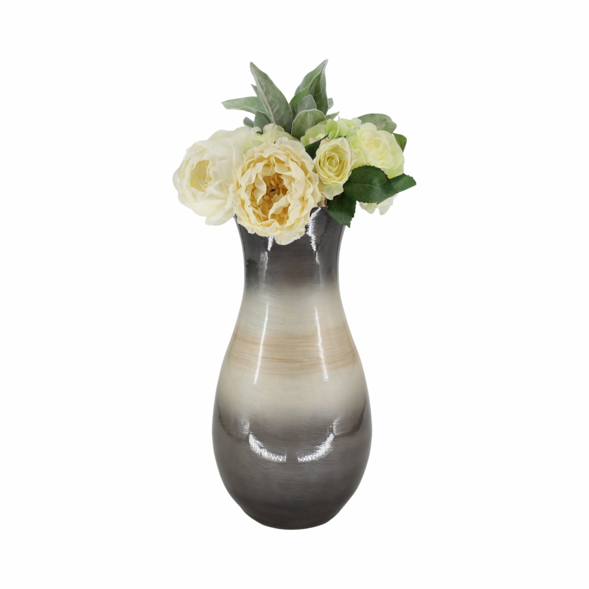 GLASS, VASE WITH METAL RIM, MULTI Vases and Jars| Sagebrook Home