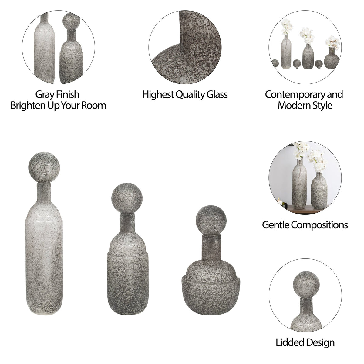 Glass Vases Vases and Jars| Sagebrook Home