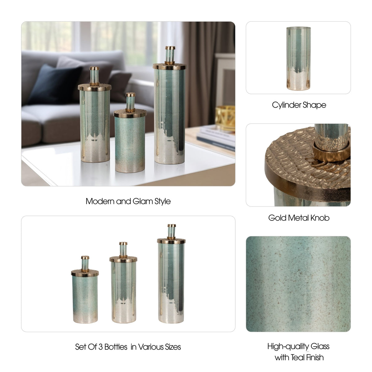 Glass Vases Vases and Jars| Sagebrook Home