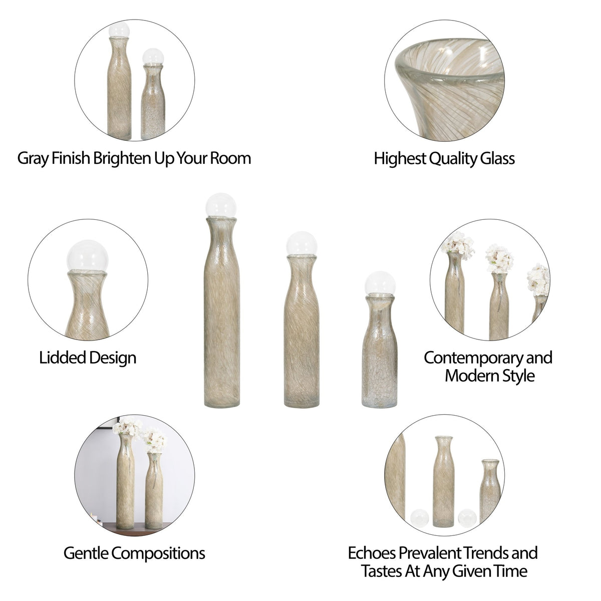 Glass Vases Vases and Jars| Sagebrook Home