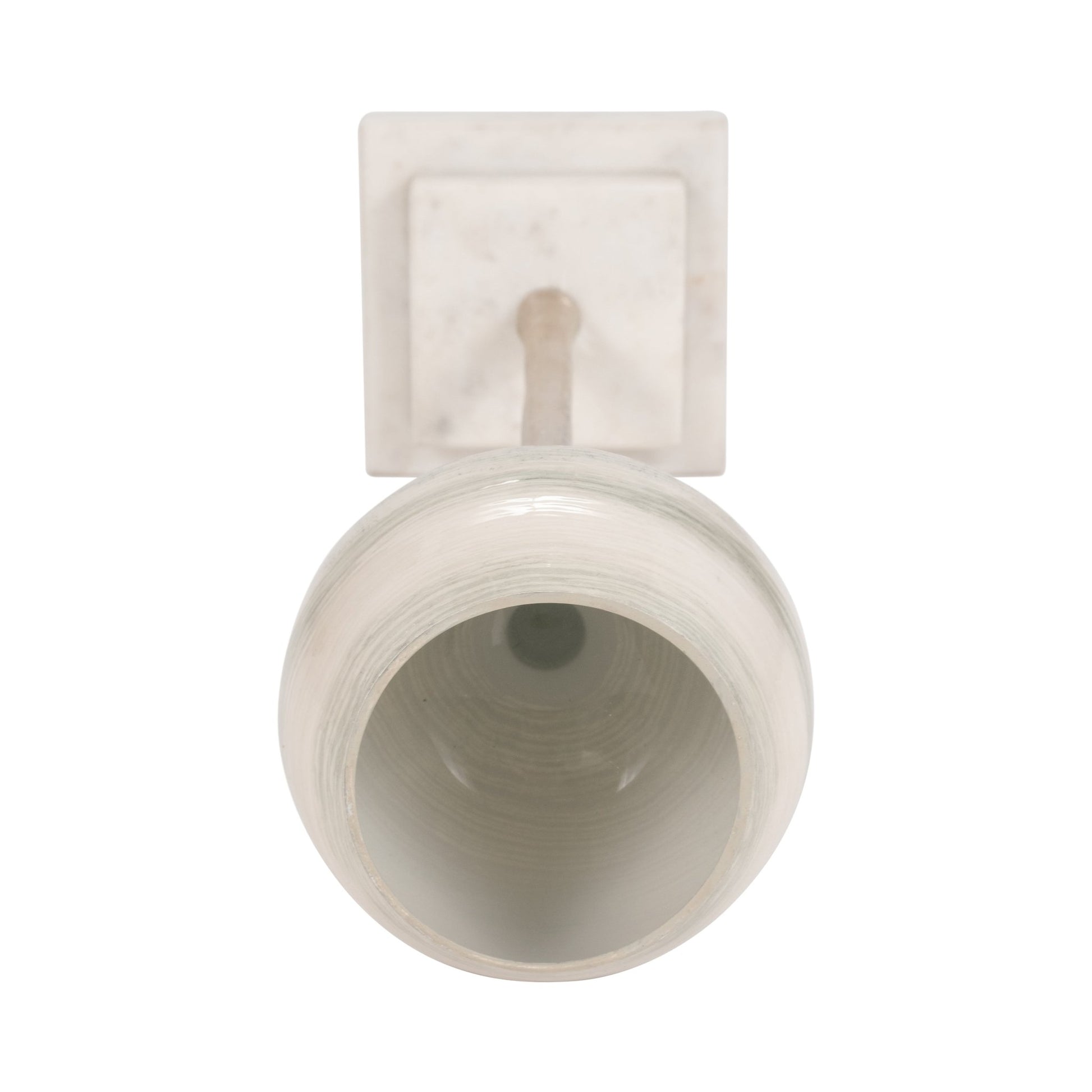 GLASS, VOTIVE HOLDER W MARBLE STAND, SAGE/SILV Candle Holders| Sagebrook Home