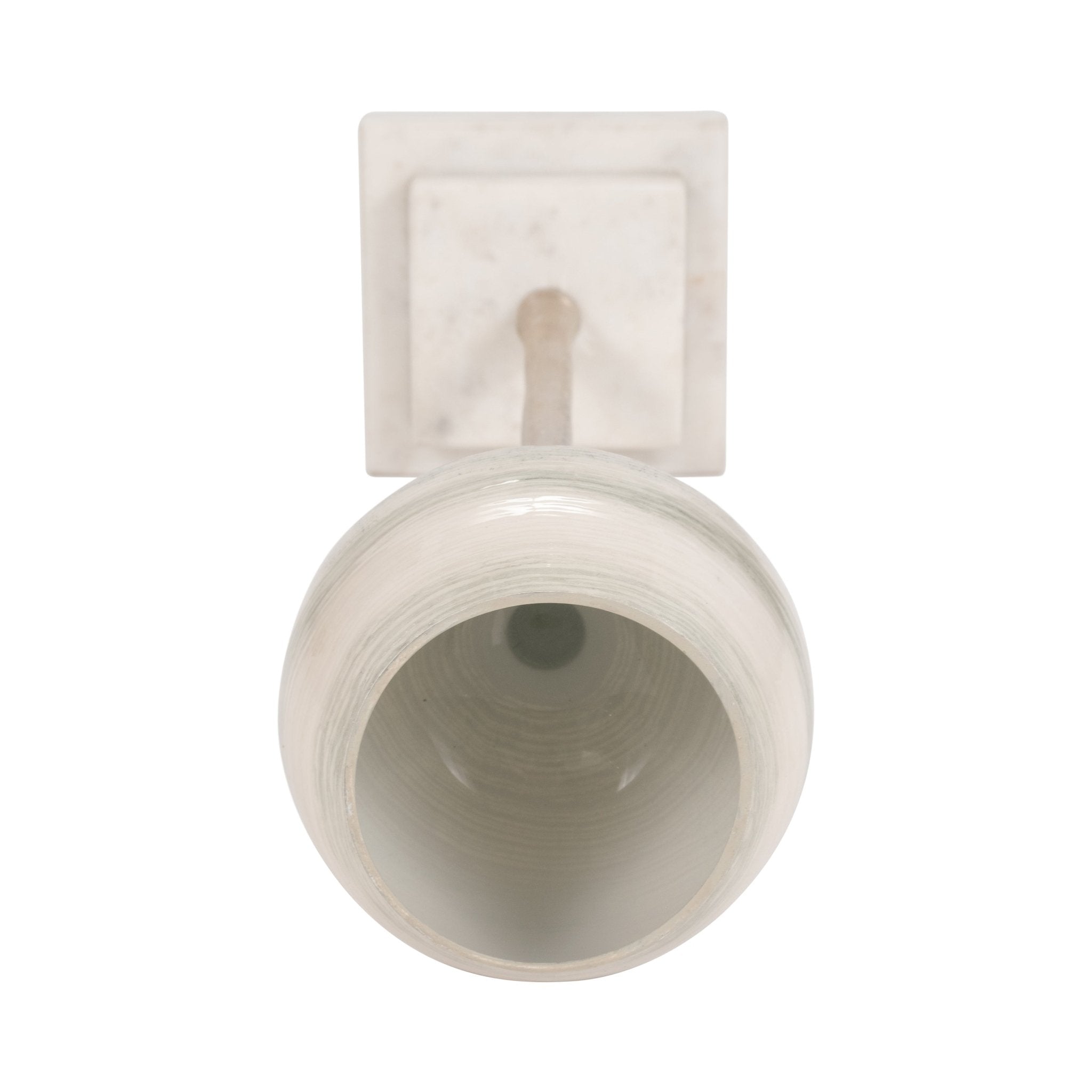 GLASS, VOTIVE HOLDER W MARBLE STAND, SAGE/SILV Candle Holders| Sagebrook Home