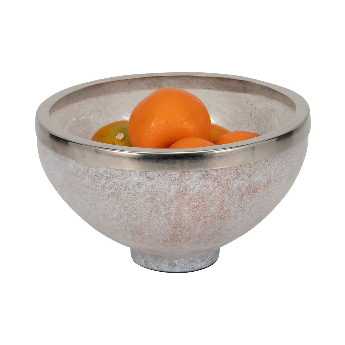 GLASS,10",BOWL W/RING DECO,WHITE Table Decors| Sagebrook Home