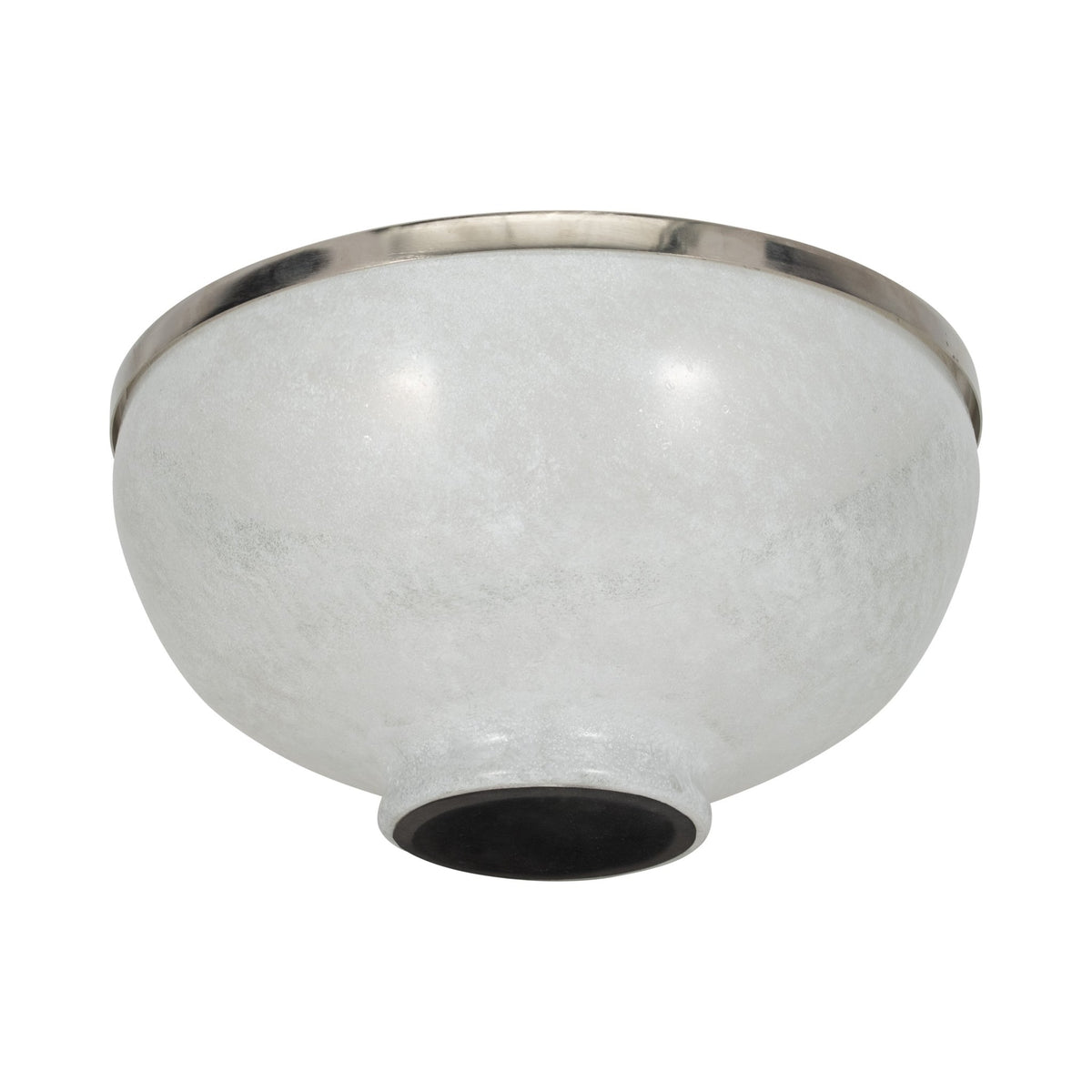 GLASS,13",BOWL W/RING DECO,WHITE Table Decors| Sagebrook Home