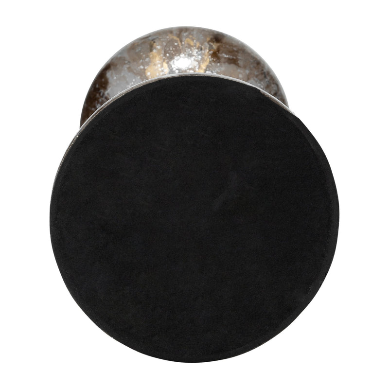 GLASS,BUBBLY CANDLE HOLDER - Al Rugaib Furniture