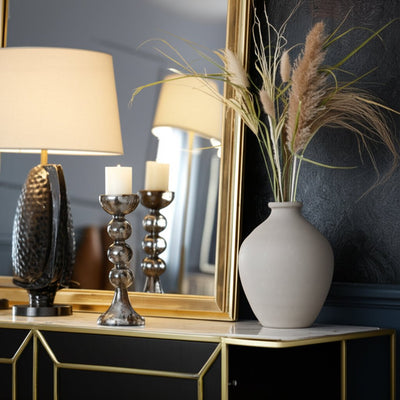 GLASS,BUBBLY CANDLE HOLDER - Al Rugaib Furniture