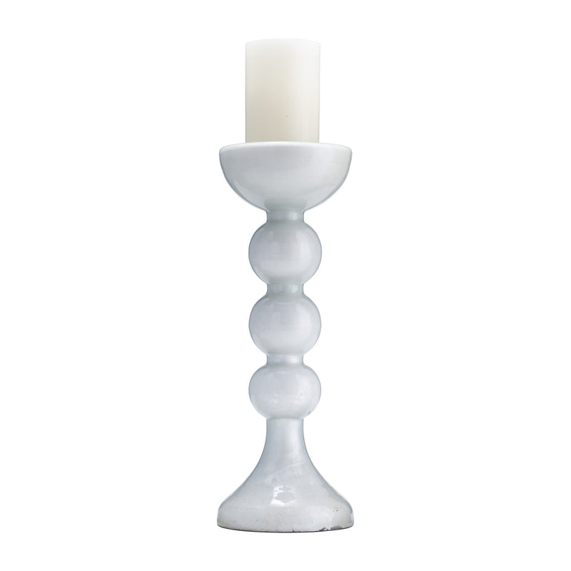 GLASS,BUBBLY CANDLE HOLDER - Al Rugaib Furniture