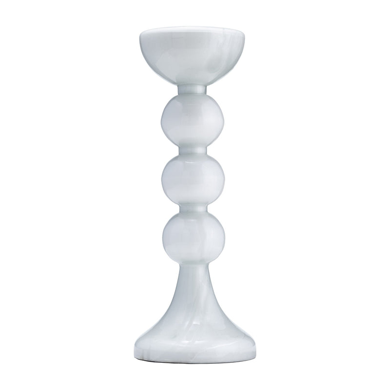 GLASS,BUBBLY CANDLE HOLDER - Al Rugaib Furniture