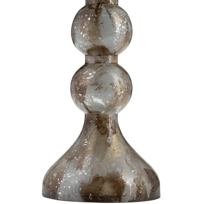 GLASS,BUBBLY CANDLE HOLDER - Al Rugaib Furniture