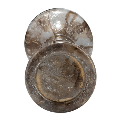 GLASS,BUBBLY CANDLE HOLDER - Al Rugaib Furniture